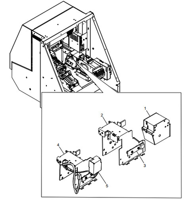 أجزاء احتياطية من أجهزة الصراف الآلي NCR LATCHFAST CARD CAPTURE BIN ASSEMBLY