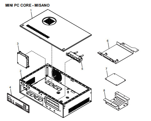 أجزاء احتياطية من أجهزة الصراف الآلي NCRMINI PC CORE - MISANO 445-0727528