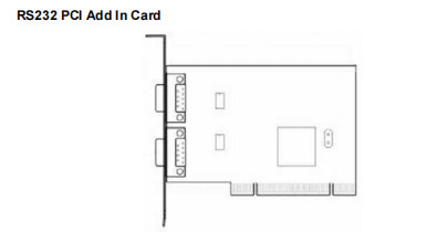 أجزاء احتياطية أجهزة الصراف الآلي NCR 009-0030955 RS232 PCI ADD-IN CARD