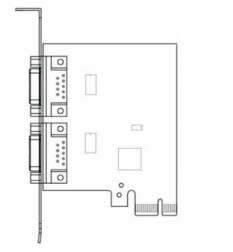 أجزاء احتياطية أجهزة الصراف الآلي NCR 009-0030956 RS232 PCIE X 1 بطاقة إضافة