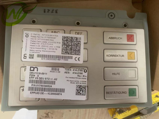 175-0346524 قطع غيار أجهزة الصراف الآلي Wincor EPP V8 Keyboard 1750346524